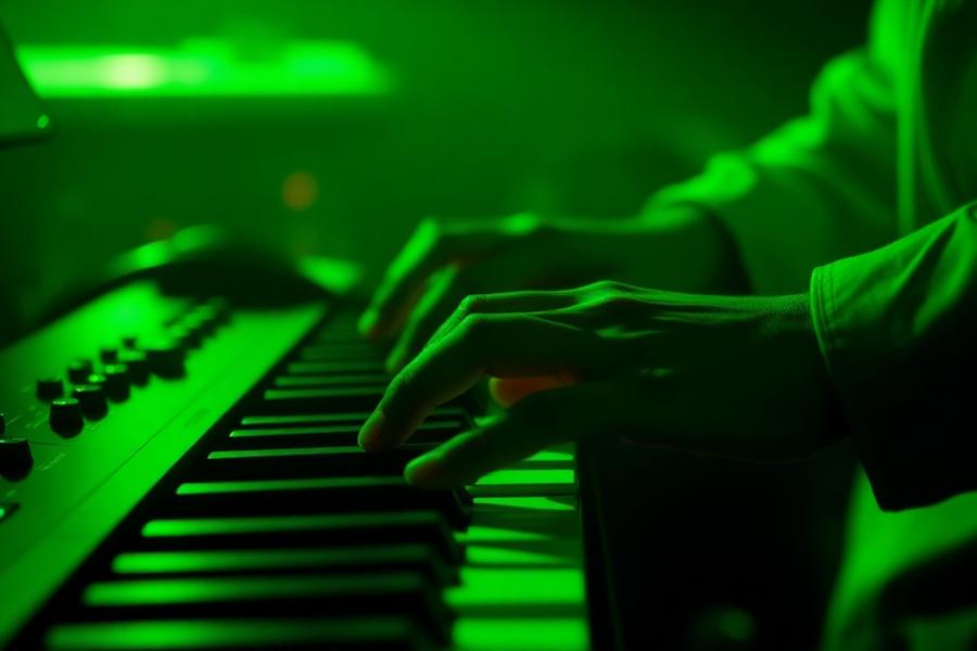 Keys in the green wash